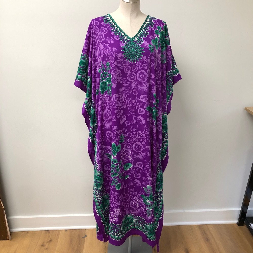 Miss Lavish London Kaftan Dress Lot Womens 20-24 Plus Black Red Floral Kimono - Picture 10 of 16